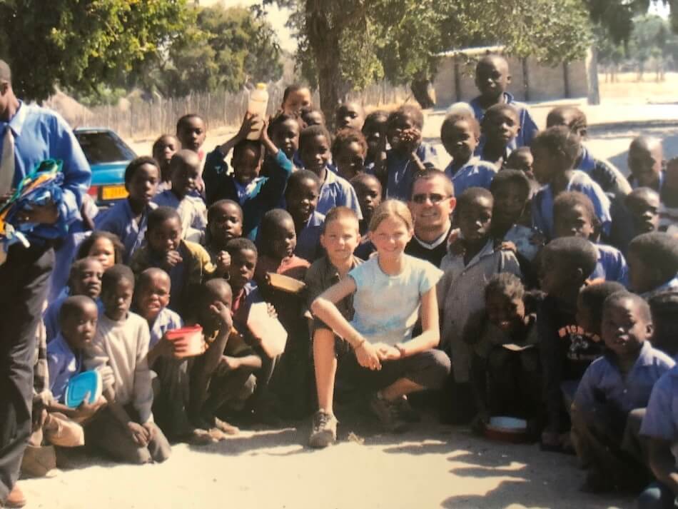 Expérience voyage enfant bande de Caprivi Namibie