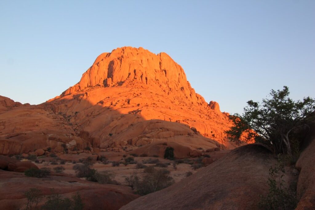 Paysage massif du Spitzkoppe