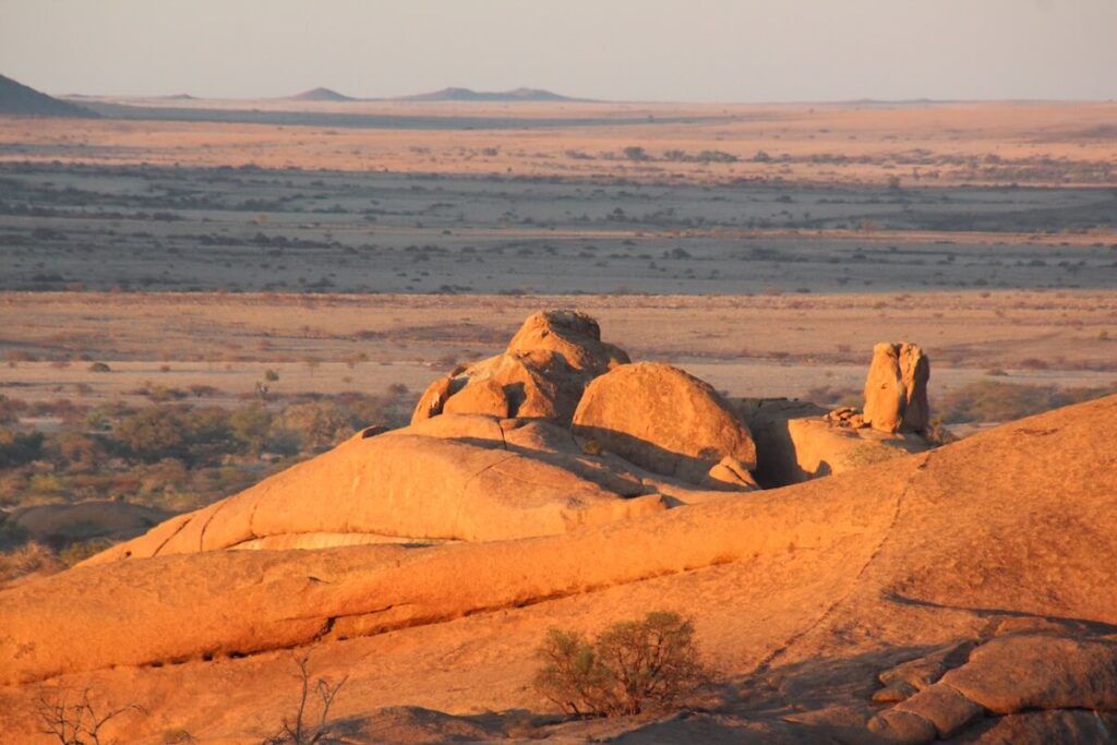 Paysage massif du Spitzkoppe Namibie