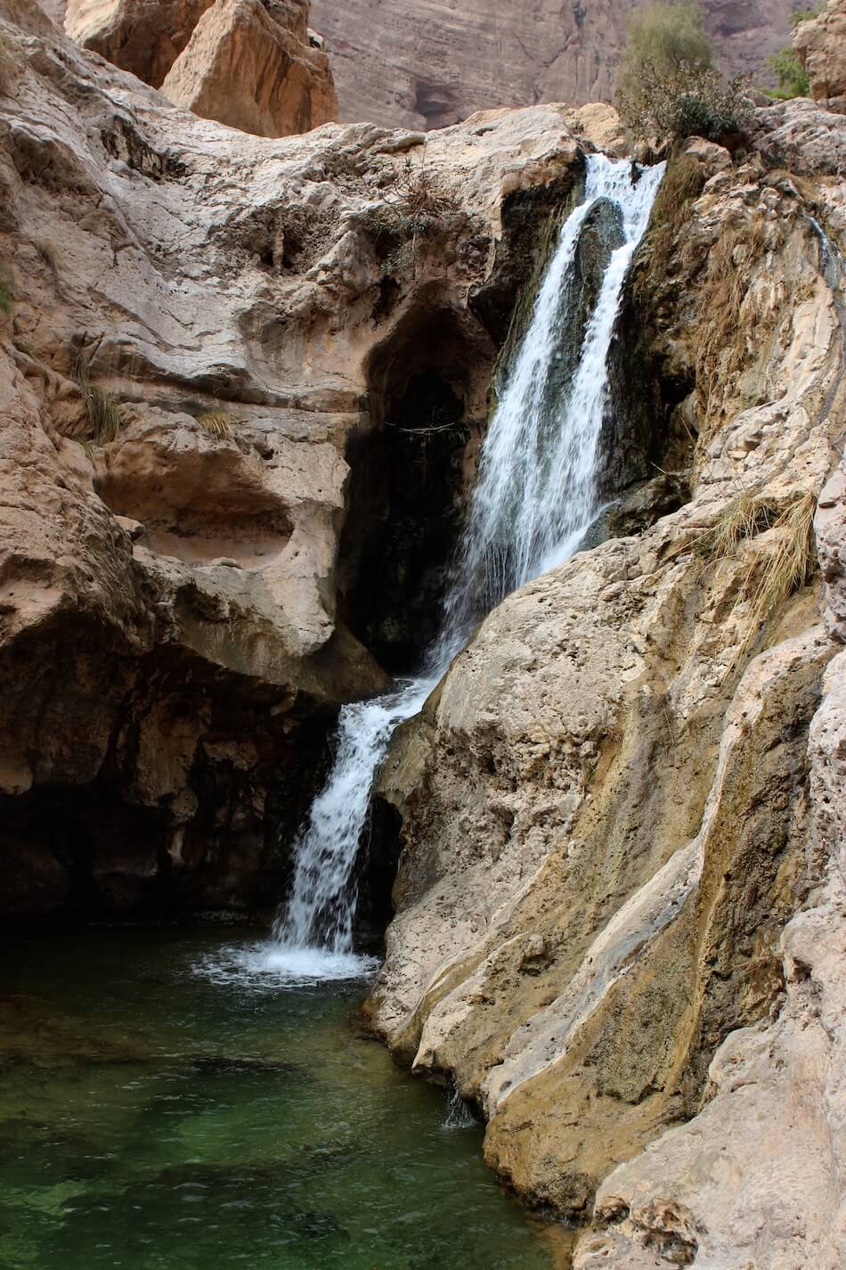 Paysage Oman cascade